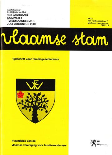 Kaft van Vlaamse Stam 2007-04