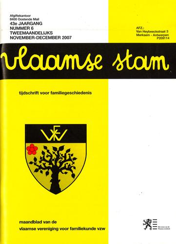 Kaft van Vlaamse Stam 2007-06