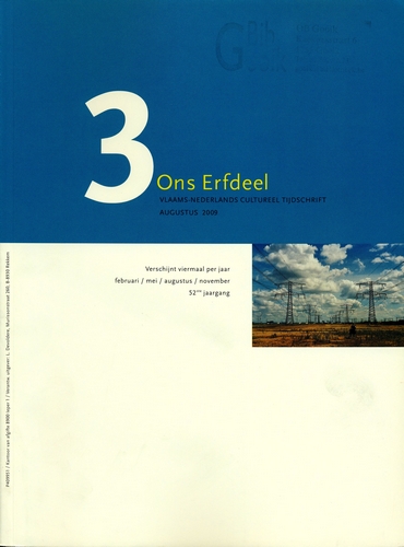 Kaft van Ons erfdeel 2009 3