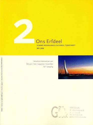 Kaft van Ons Erfdeel 2009 2