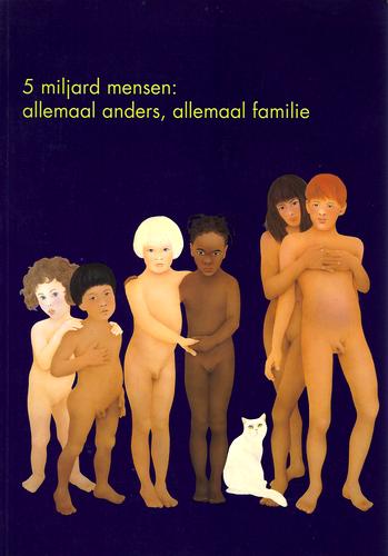 Kaft van 5 miljard mensen: allemaal anders, allemaal familie