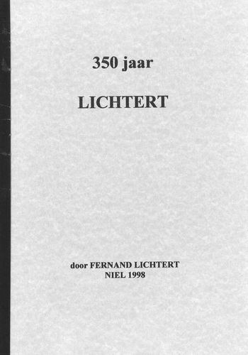 Kaft van 350 jaar LICHTERT