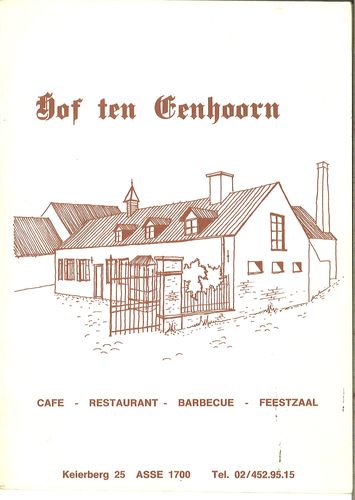 Kaft van Hof ten Eenhoorn