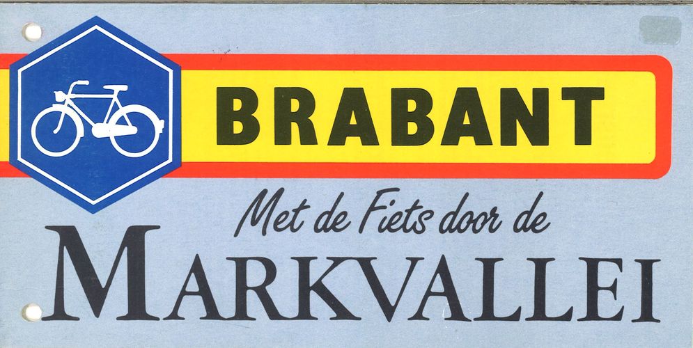 Kaft van Brabant met de fiets door de Markvallei